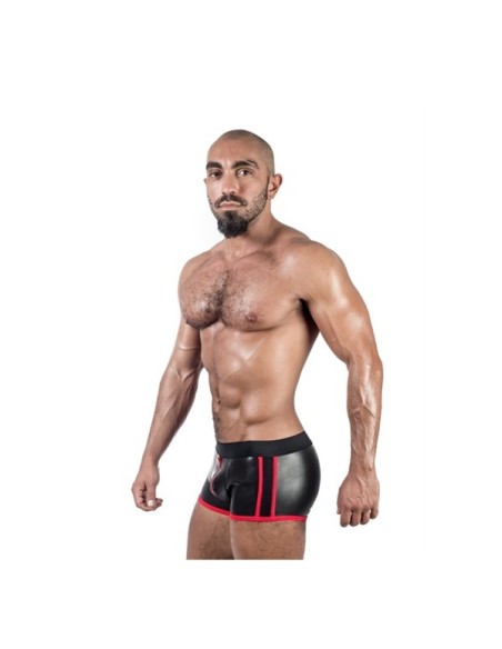 Neoprene Shorts 3 Way Full Zip Black Red