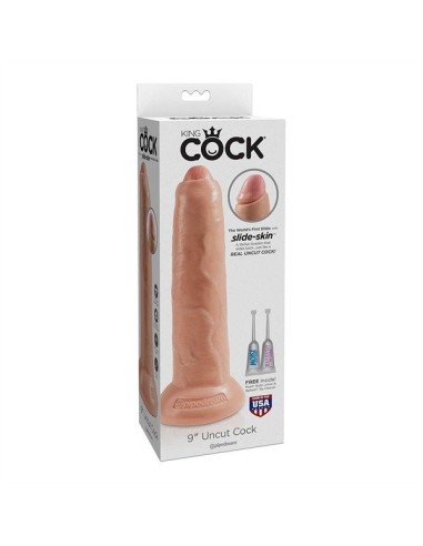 King Cock Uncut Cock 22.85 cm. (9.00 inch) - Flesh