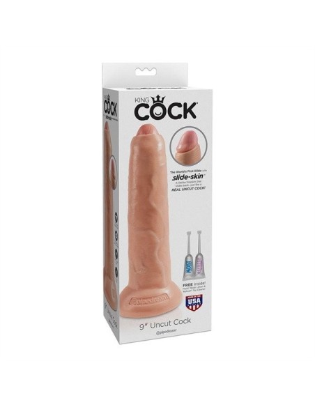 King Cock Uncut Cock 22.85 cm. (9.00 inch) - Flesh