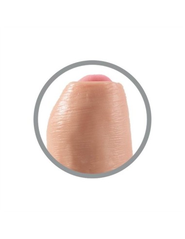 King Cock Uncut Cock 22.85 cm. (9.00 inch) - Flesh