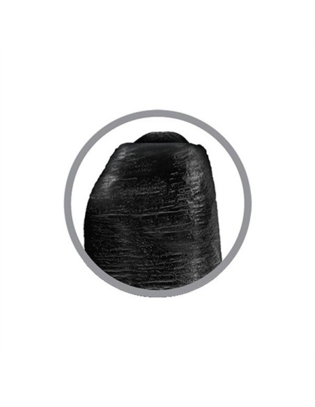 King Cock Uncut Cock 22.85 cm. (9.00 inch) - Black