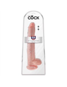 King Cock With Balls 35.55 cm. (14.00 inch) - Flesh 2