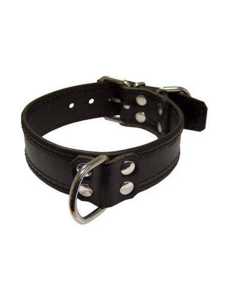 Leather Slave Collar D Rings